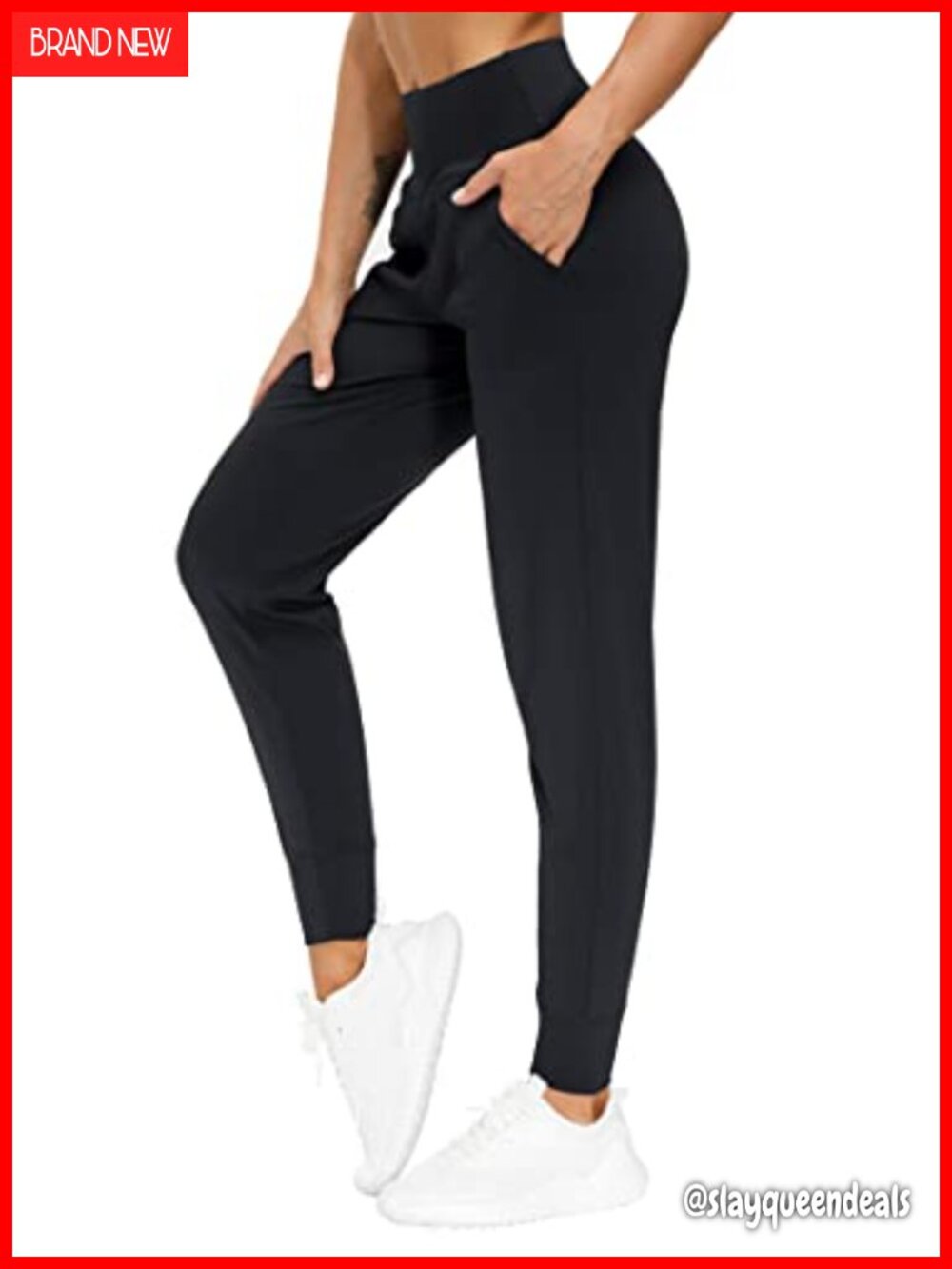 Women's Lightweight Workout Joggers Tapered Lounge Pants with Pockets